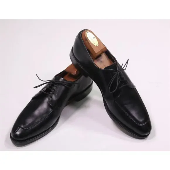 Allen Edmonds Delray Black Aplit Toe Leather Oxford Dress Shoes 9 A New! - Picture 8 of 12